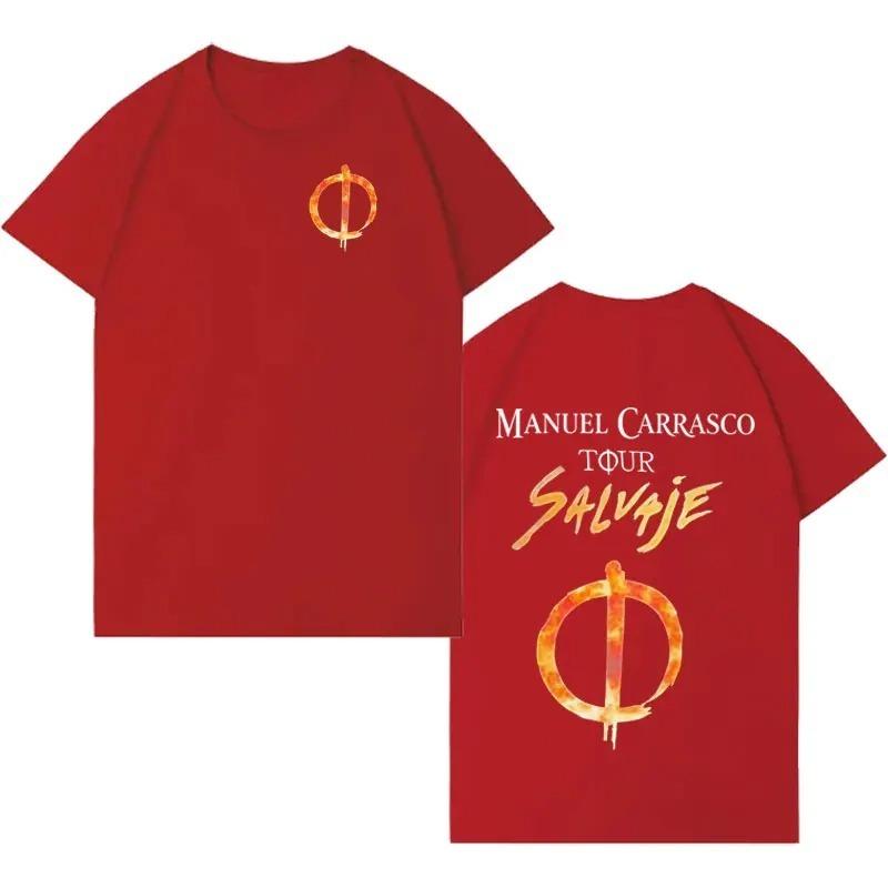 Unisex Women Cotton Cozy Casual Oversized T Shirt Hip Hop Tshrits Rapper Unisexuel Carrasco Salvaje Tour Hot Sale High Quality Tshirt