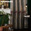 Комплект модных высококачественных экзотических роскошных двухслойных вышитых штор NAPEARL для гостиной, окон, штор, панелей, декора