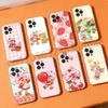 S-Клубника-S-Шорткейки Милый Чехол Для Телефона Для iPhone17 16 15 14 13 12 11 Pro Xs Max Mini Plus Противоскользящий Ударопрочный Жесткий