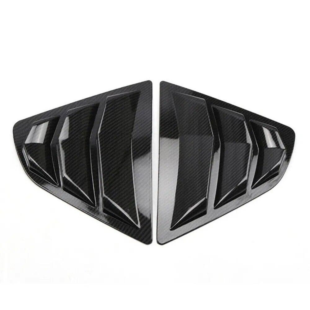 For Toyota Camry Sedan 2018- Car Rear Louver Window Side Shutter Cover Trim Sticker Vent Scoop ABS Carbon Fiber Accessories