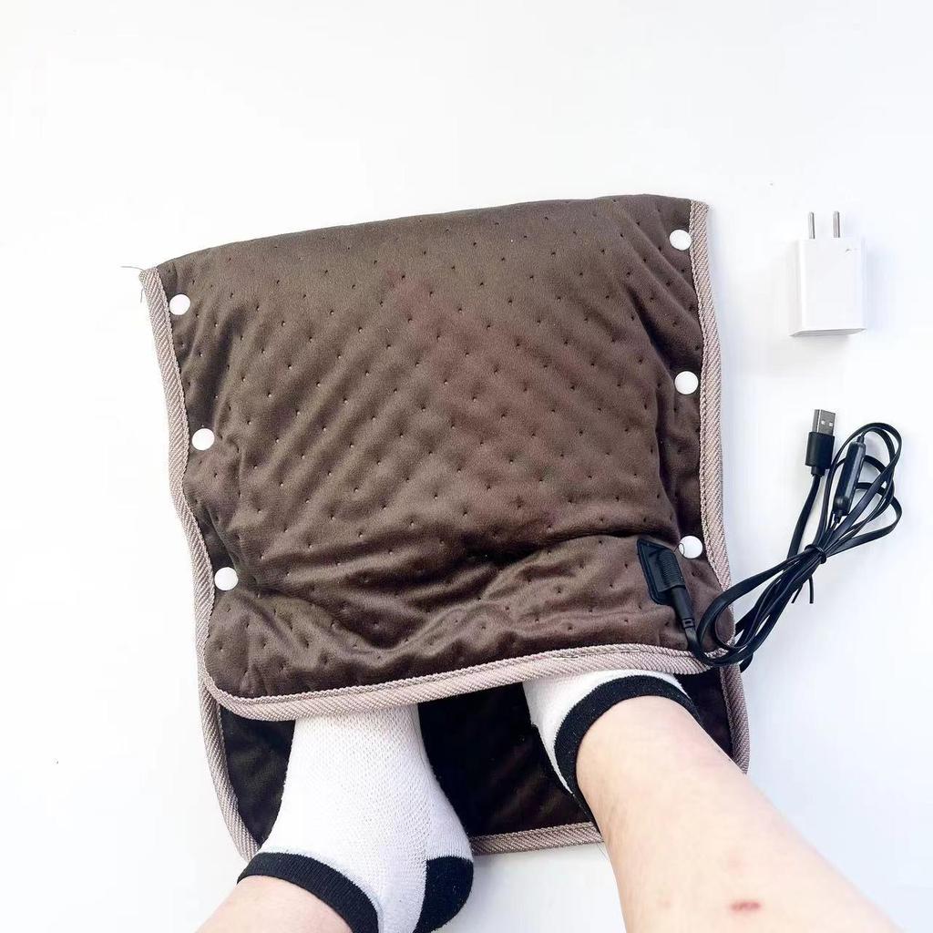 Портативное электрическое одеяло с подогревом через USB: Многофункциональная зимняя грелка с поддержкой Power Bank