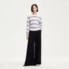 VEROMODA Women's Striped Lurex Knit Sweater
