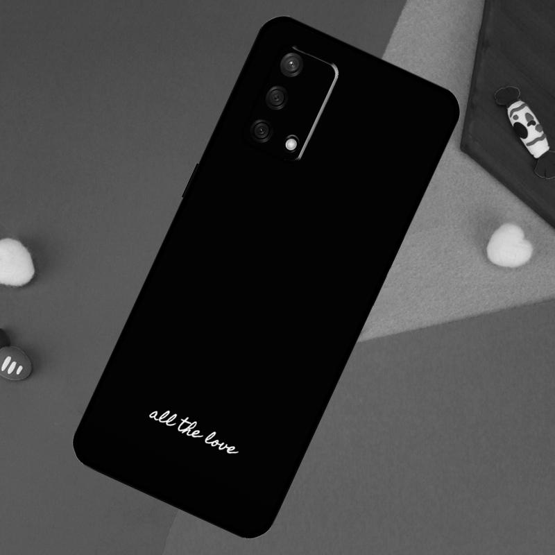 Простой Минималистичный Черный Чехол с Цитатой Для Oppo A78 A18 A38 A74 A94 A54 A58 A98 A80 A60 A40 A96 A76 A16 A15 A17 A57 A5 A6 Pro