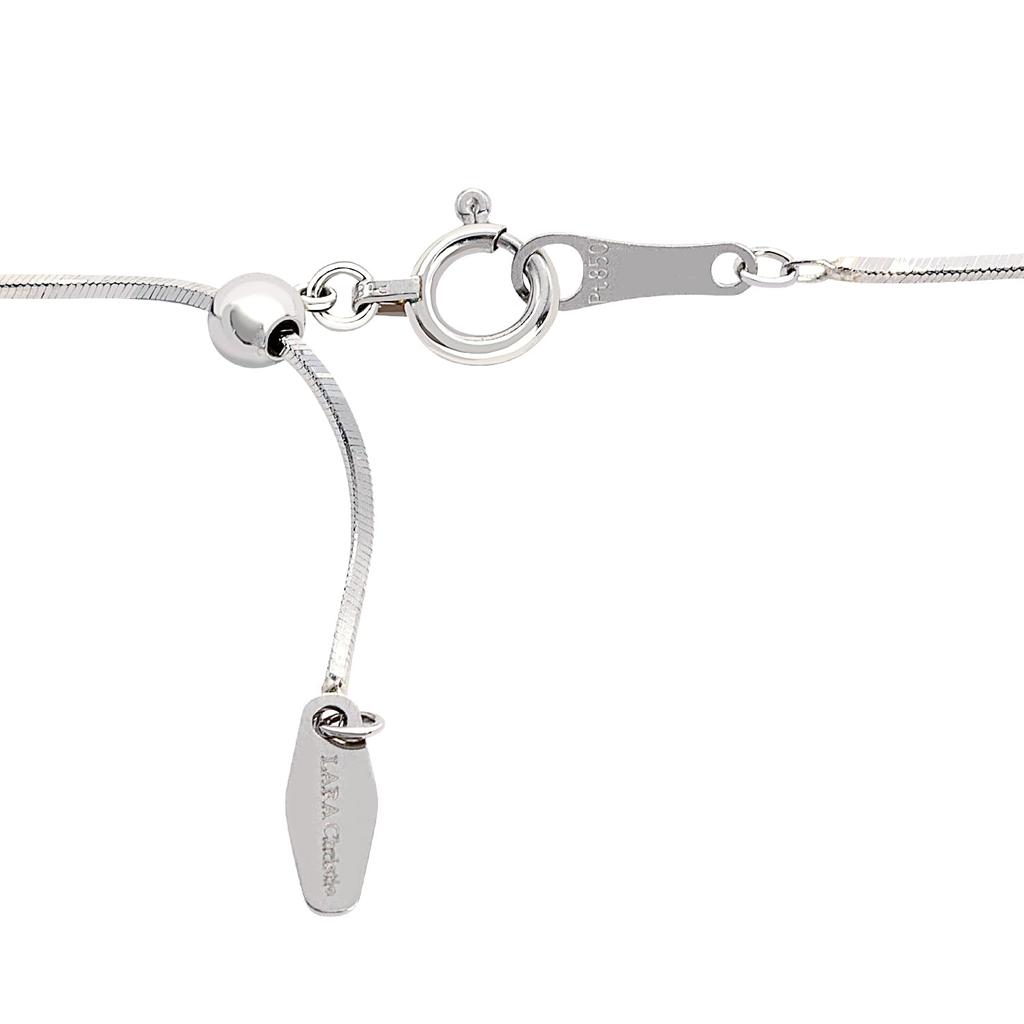 Platinum Chain Necklace Pt850 Snake Width Maximum 45cm Length Adjustable [Lara Christie] 0.7mm Approx. 3.4g Lc97-0023