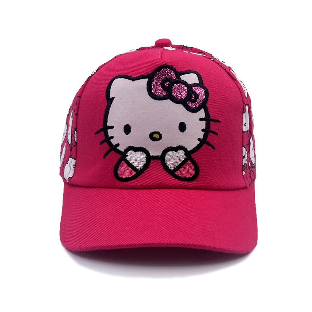Kt Cat Cartoon Baseball Cap With Breathable Cotton And Windproof Features