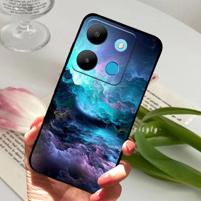 Для Infinix Smart 7 Чехол Роскошный Силиконовый ТПУ Мягкий Телефон Черный Чехол Чехлы Для Infinix Smart7 X6515 Funda Защитный Coque Capa