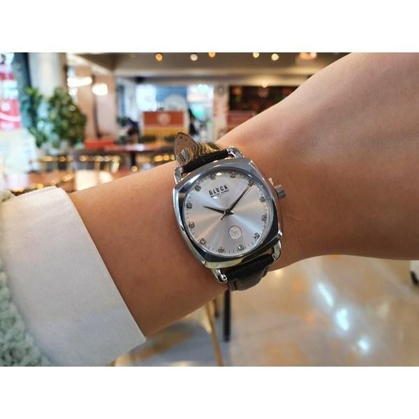 Черные женские наручные часы Martin Sit Bong BKL1702L французского бренда с кожаным аналоговым ремешком класса люкс, популярные корейские часы