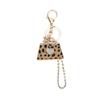 Leopard Bag Keychain Exquisite Personality Fashion Handbag Key Chain Ring Pendant Decoration