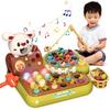 KaeKid Multifunctional Montessori Baby Toy with Sound and Light Features: Fishing, Whack-a-Mole, Farm Carrot Pulling, and Magnetic Bug Catching.