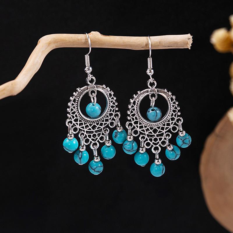 Bohemian Tassel Earrings Retro Ethnic Style Earrings Personalized Temperament Earrings