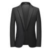 2023 Summer Men's Solid Color Single-Breasted Casual Suit Jacket