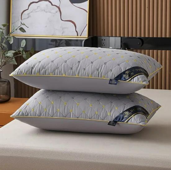 Подушка для поддержки шеи с не проминающимся наполнителем и чехлом, 48x74 см, Идеально подходит для дома, отеля или общежития