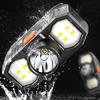 Three-lamp-head Rechargeable Small Headlight Outdoor Portable Night Fishing Head-mounted Flashlight Waterproof Night Riding Work Headlight