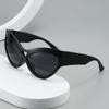 Oversized  Sunglasses Women Lady Trendy Big Frame Vintage Wrap Around Sun Glasses Fashion Punk Eyewear