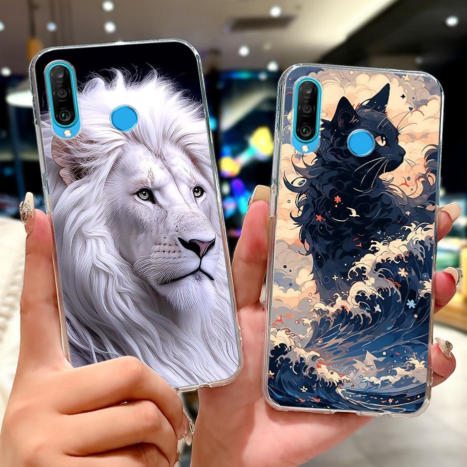 Чехол для Huawei P30 Lite Крутой чехол с узором дракона Прозрачный силиконовый Мягкий тонкий чехол для телефона Для Huawei P30 Pro P 30 Lite P30Lite Сумки
