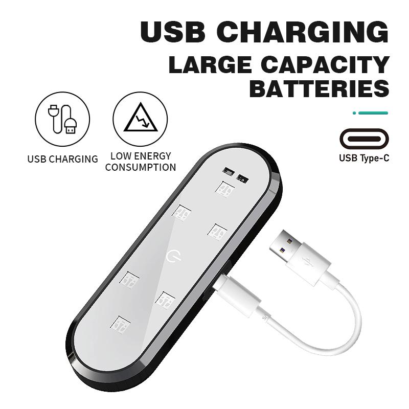 Car Led Multifunctional Welcome Light Magnetic USB Charging Auto Infrared Open Door Safe Anti-collision Warning Signal Lamp