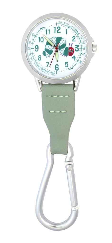 Eric Carle Very Hungry Carabiner Watch Sage Green (The Caterpillar) (Luminous Hands) [ST-TSEC0002]