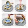 3Pcs 3 Shapes Wax Seal Stamp Rings Gold Wax Seal Stamp Mold Metal Wax Seal Molds  Invitations