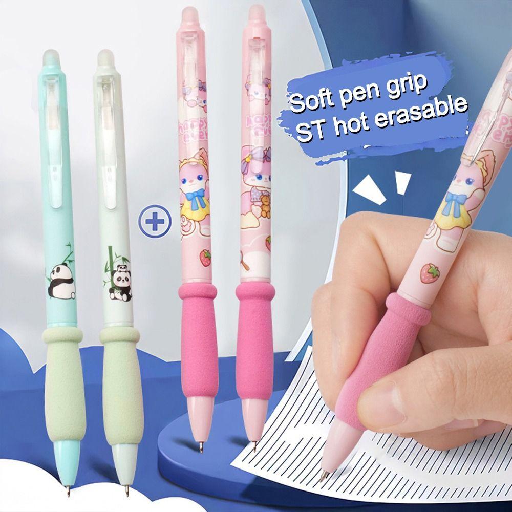 4Pcs/lot Writing Stationery Panda Gel Pen 0.5mm Exam Professional Pens Press Erasable Pen School