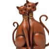 Фигурки Кошек Пара Статуэтка Животного Домашний Декор Коллекция Скульптура Кошек из Смолы для Рабочего Стола Книжной Полки Спальни Подарок на Новоселье