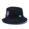 [New Era] Панама MLB двусторонняя NYM черная ML BUCKET01 NEYMET REV BLK LROY