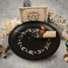 5.5inch Decorative Jewelry Dish Moonphase Decorative Tray Multiple Use Storage Plate for Crystal Sage Ritual Incense Holder Tray
