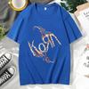 Футболка Korn для рок-группы Мужская Женская Летняя Мода Повседневная Свободная Футболка с Коротким Рукавом Винтажная Готическая Футболка Y2k Уличная Одежда Топы
