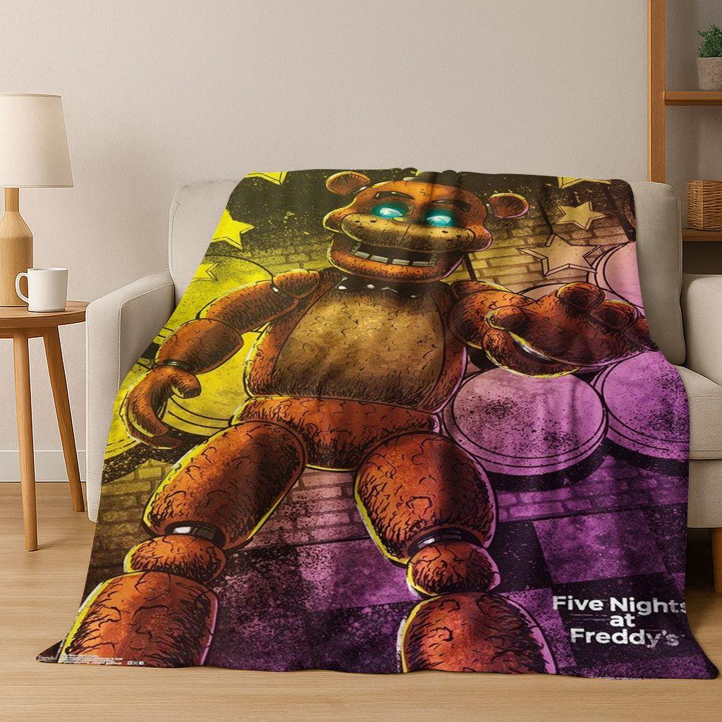 3D F-FNAF Игра Мультяшное Фланелевое Одеяло Мягкое Теплое Плед для Кровати Спальни Комнаты Гостиной Путешествий Кемпинга Пикника Подарок