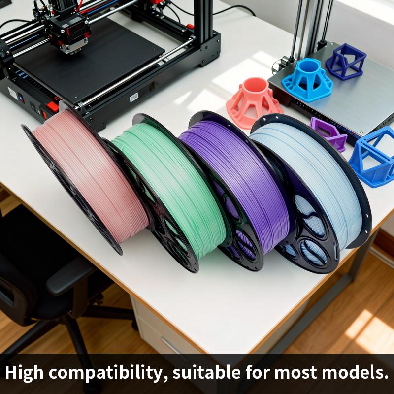 3D PLA Шелковая текстура 1,75 мм 330 м Допуск 0,03 мм 28 Цветов/Настраиваемый Без нитей Легко печатать Филамент для 3D-принтера 1 кг