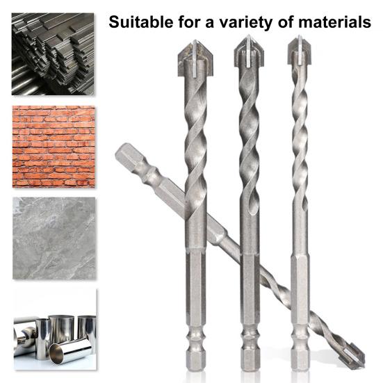 Сверло с шестигранной ручкой, острое сверление, резьбовое сверло с треугольным наконечником, столярный инструмент