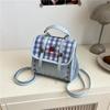 2025 лето новая мода студент большая вместимость путешествия клетчатый простой повседневный двухплечевой сумка-тоут женская