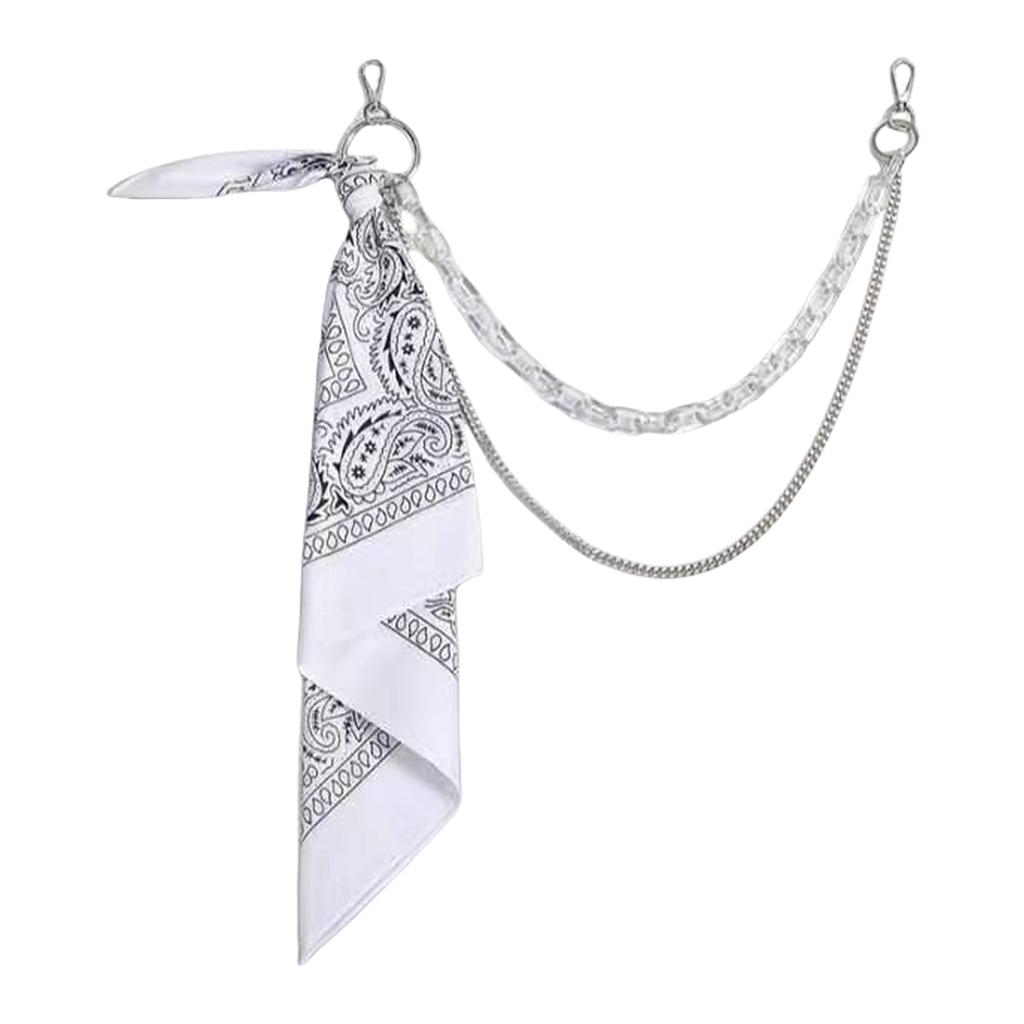 Флуоресцентный цвет Хип-хоп поясная цепь Цветок Бандана Поясной шарм Уличная цепь для брюк Цепь для джинсов Цепь для брюк Цепь для кошелька