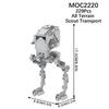MOOXI Космические войны Шагающая машина Модель MOC Кирпичи DIY Диорама Игрушки для взрослых и детей Набор строительных блоков Подарки Монтессори Декорация