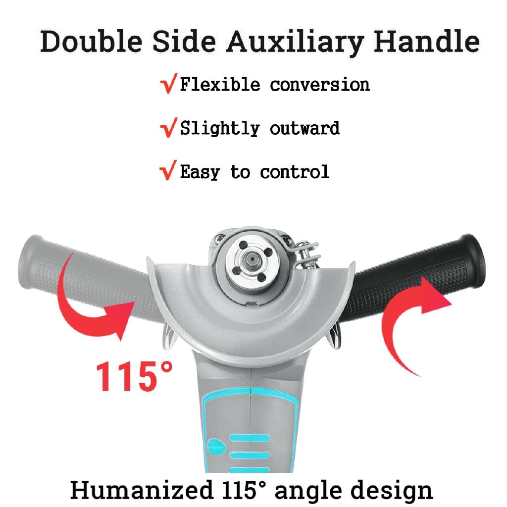 Electric Brushless Angle Grinder Polishing Machine 188VF/218VF Cordless Polisher Cutting Tool Set With 1/2 Li-ion Battery