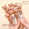 Ручка шариковая автоматическая 10-цветная Little Bear – Мультяшный дизайн для студентов