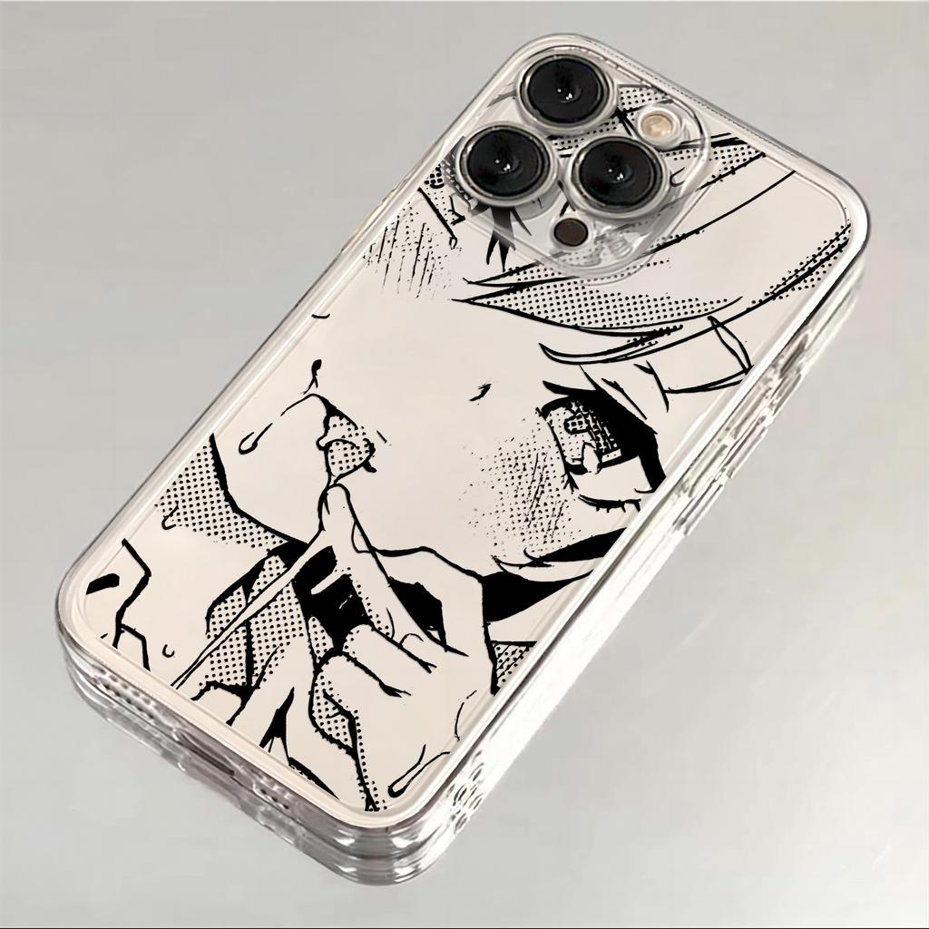 Чехол для телефона Cute girl trend Anime для iPhone 16 15 14 13 12 11 Mini Pro Max X XR XSMax 7 8 Plus SE20 A-Ahegaos Прозрачный чехол