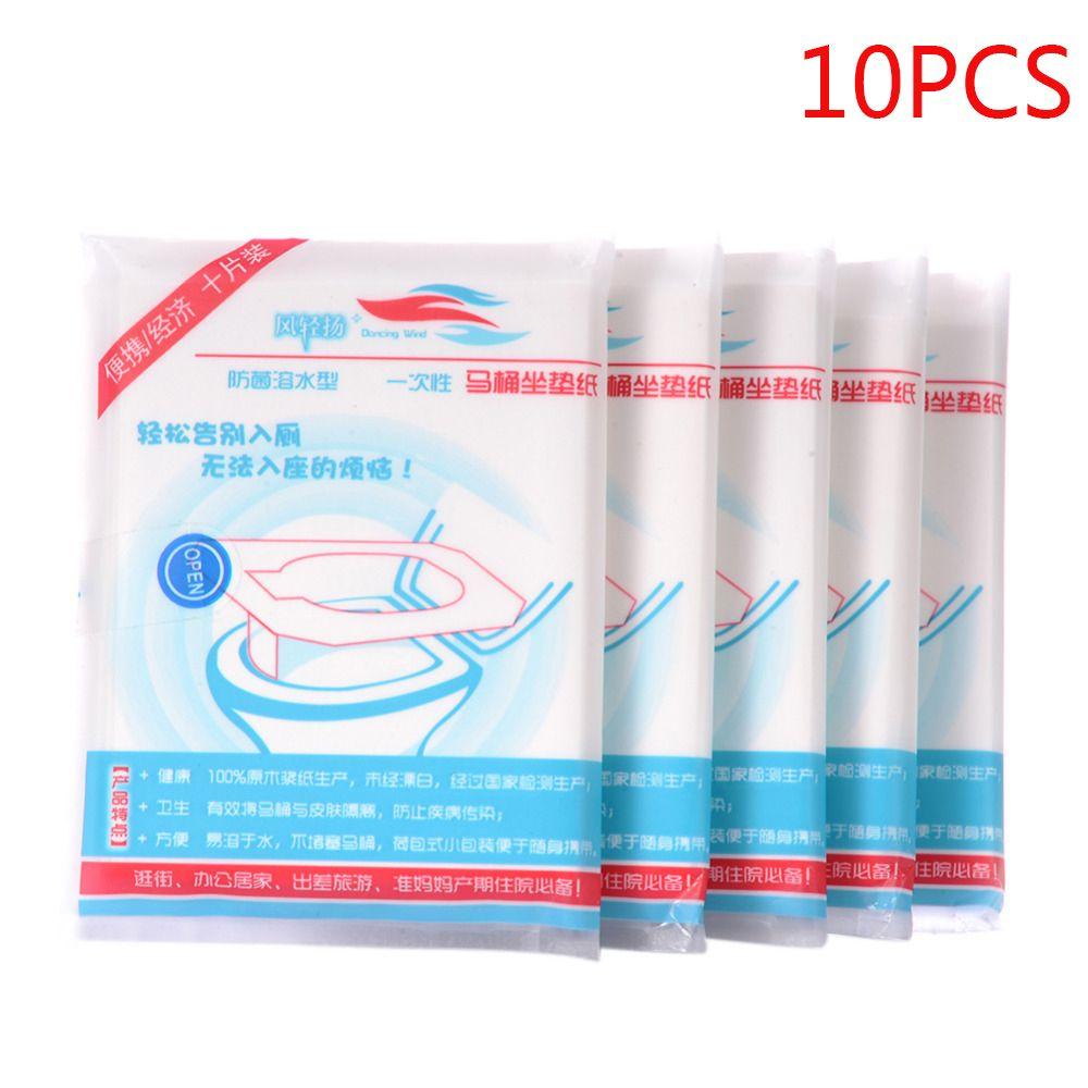 10/20/50pcs Soft Comfortable Bathroom Disposable Toilet Seat Cover Cushion Waterproof Paper Pad