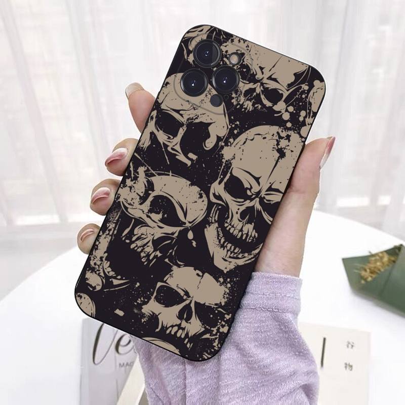 Чехол для телефона Horror Skull, чехол для iPhone, Xiaomi, Mi, Samsung, Galaxy, Redmi Note, AS 11, 12, 13, 14, 15, 22, 23, 24, 5G Pro Plus, Max, Fe Ultra