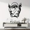 1 Piece Of Classic Abstract Female Face Metal Wall Art, An Original Pattern Sculpture, An Elegant Wall Decoration