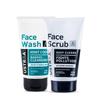 Face Wash - Mint Cool - For Dry To Normal Skin - 100g | Reduces Moisture Loss & Activated Charcoal Face Scrub - 100g
