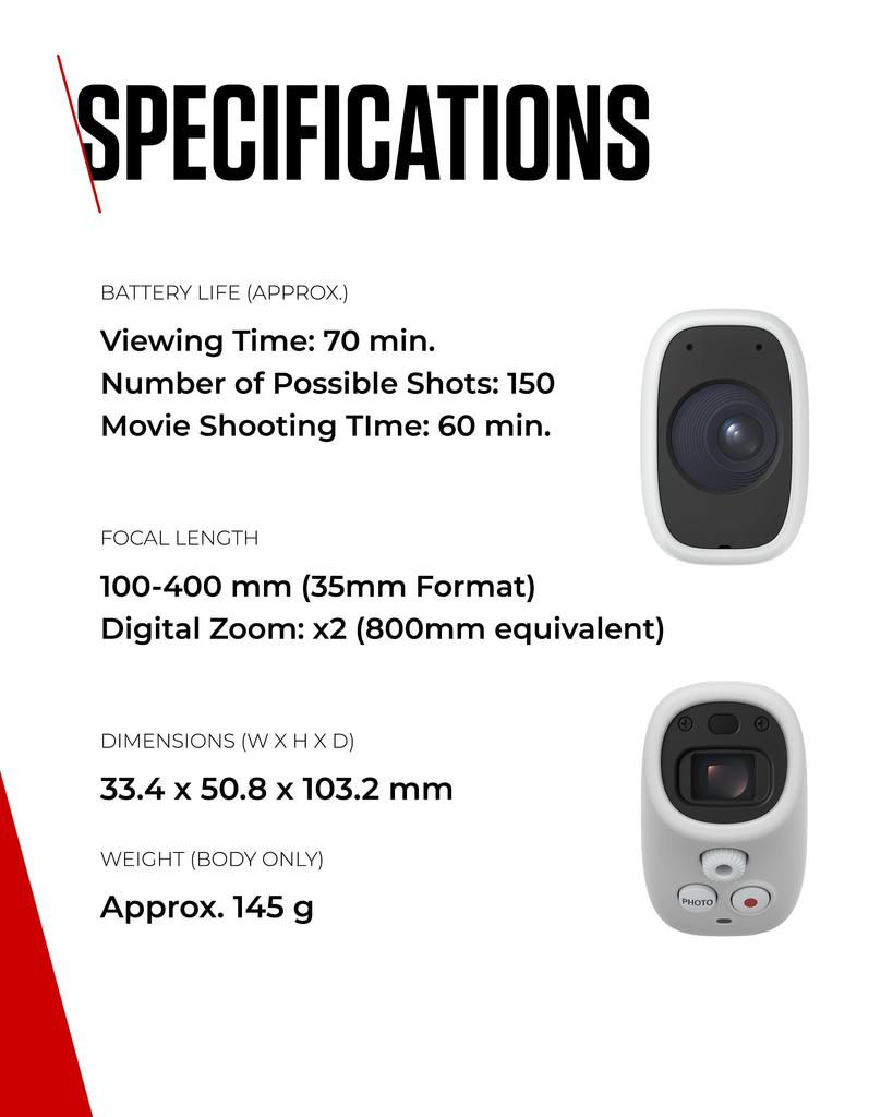 Canon PowerShot ZOOM Compact Digital Camera, Monocular-Style Camera for Photos and Videos, PSZOOM