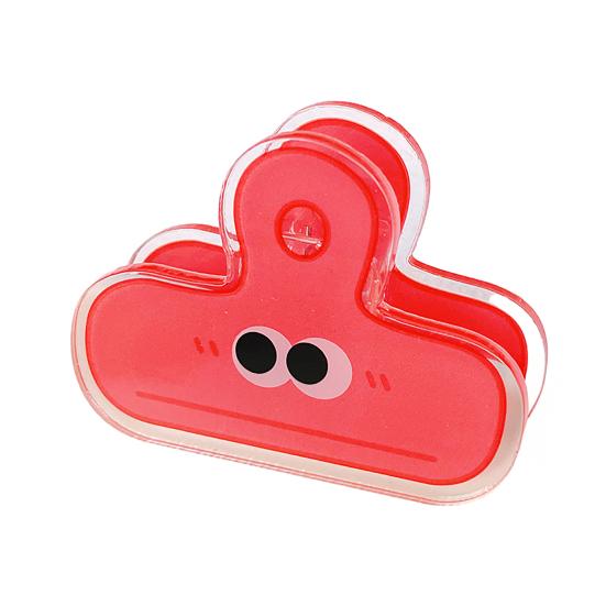 Симпатичные акриловые зажимы для пакетов с большими глазами, многоразовые зажимы для пакетов с закусками, прочные пластиковые зажимы для организации бумаги и документов в офисе, школе и дома.