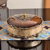 Европейская смоляная коробка для хранения с крышкой, Роскошная, Ретро, Гостиная, Конфетница, Сухофрукты, Закуски, Круглые украшения