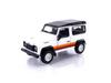 TrueScale Miniatures MINI GT Масштаб Land Rover Defender 90 Белый Готовый 1/64 Универсал, (Левый руль), Модель, MGT00378-L
