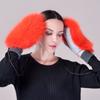 Новые варежки из натуральной кожи с мехом лисы, зимние, корейская версия, теплые меховые перчатки, эластичные вязаные перчатки из натуральной шерсти, прилив