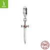 Personalized Sword Diy Pendant Accessories Cross-Border Trend S925 Sterling Silver Charm Beads