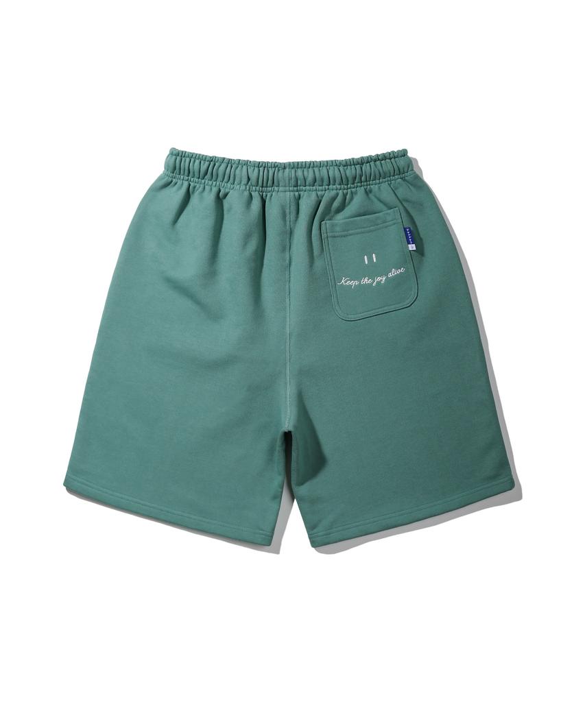 BAKKEN Smile Embroidered Logo Shorts Bk2985_Green