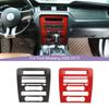 Car Central Control Navigation Panel Decoration Cover Stickers Fit For Ford Mustang 2009-2013 ABS Interior Accessories