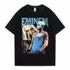 Футболка с графическим принтом рэпера Slim Shady Eminem, футболка с коротким рукавом для мужской хип-хоп повседневной носки, унисекс, модная футболка