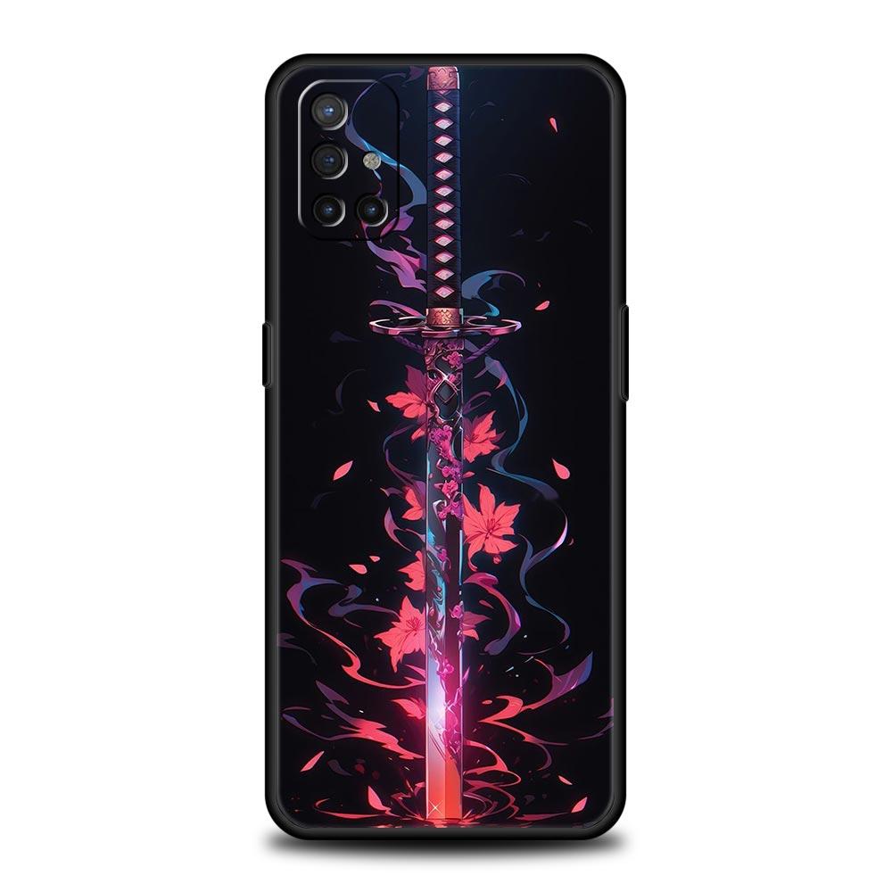 Phone Case For Oneplus 13R 13 12 10T 11 R10 Nord N100 N200 N10 9 9R CE 2 3 Z Pro Lite Soft TPU Cover The Sword Creative Pattern